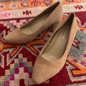 Aerosoles Tan Suede Heels